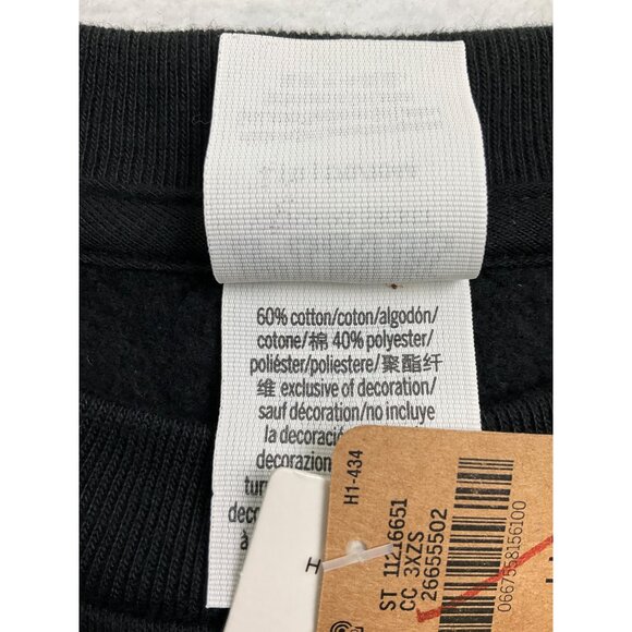 Victoria's Secret PINK Black Short Sleeve Cropped Sweatshirt size LARGE, NEW - Picture 7 of 7